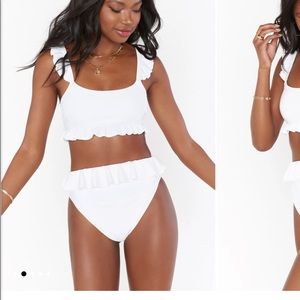 Show Me Your Mumu White Swimsuit